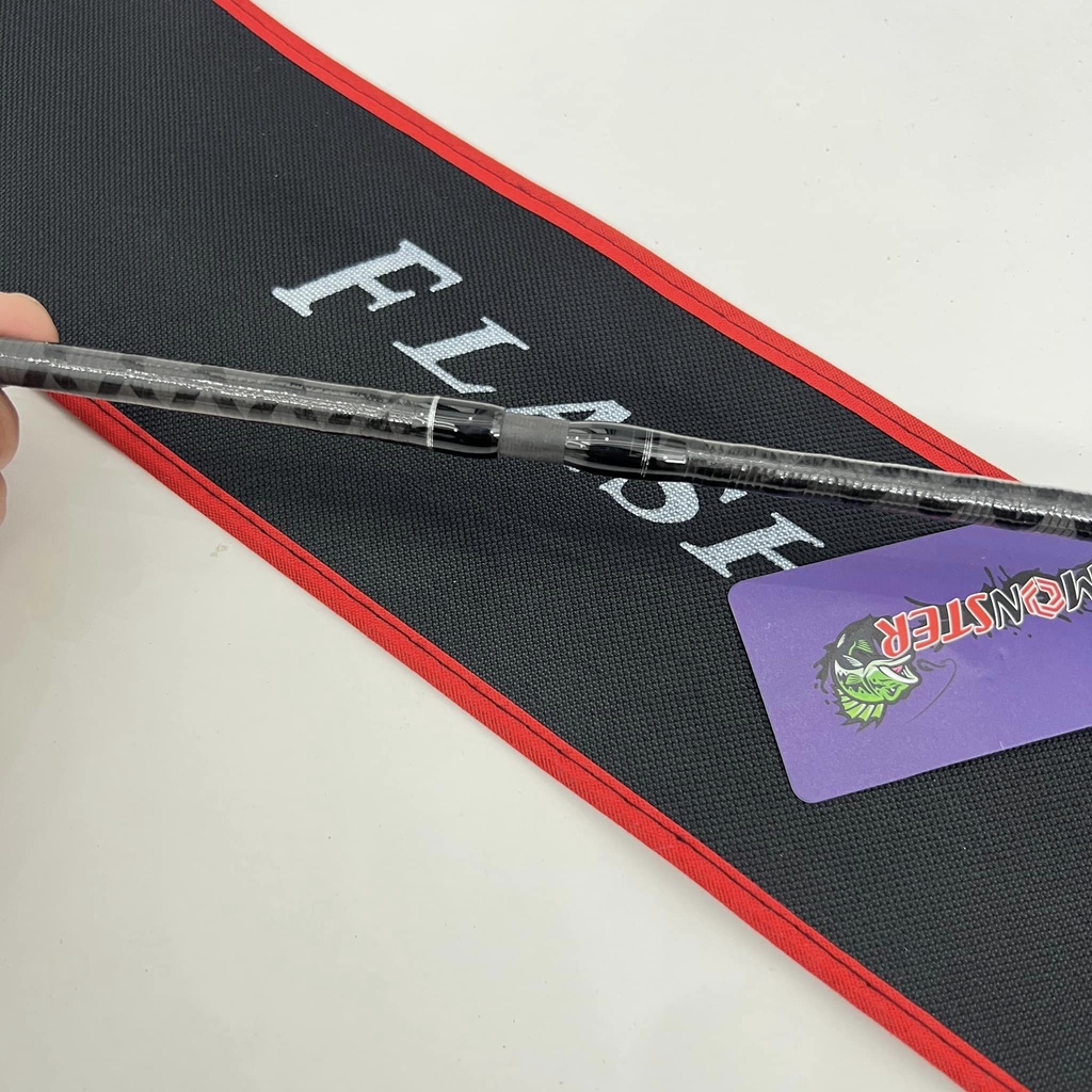 Cần Câu Lure Monster Flash chính hãng,phôi carbon xoắn X chất lượng,tùy chọn size 1m8 2m1 2m4