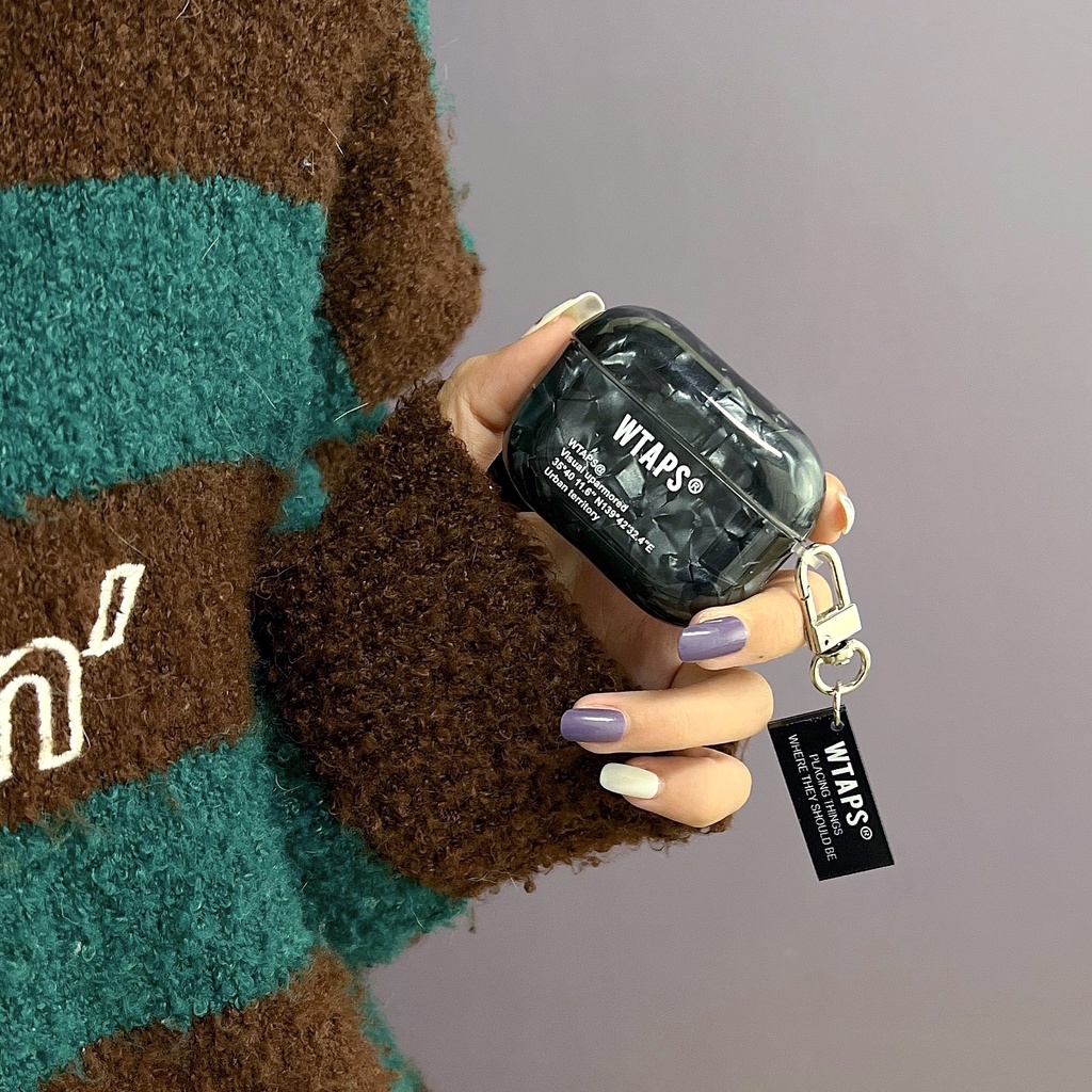 Vỏ Bảo Vệ Hộp Sạc Tai Nghe Bluetooth AirPods 1 / 2 3 2021 Pro2 2022 Bằng Tpu Silicone Mềm Chống Rơi Có Móc Khóa Thời Trang