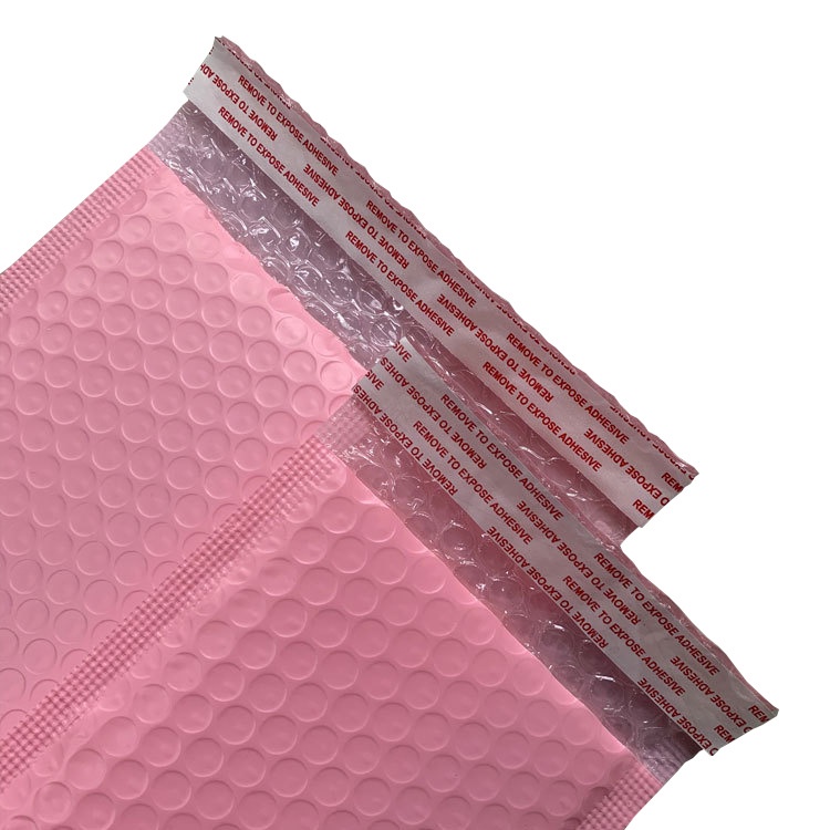 11x13cm - 50 Túi nilon Hồng Túi gói hàng chống sốc lót bóng khí niêm phong
