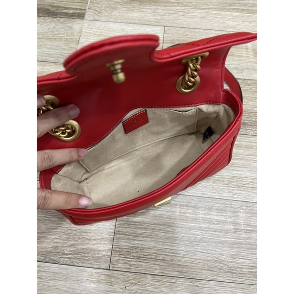 Túi si da thật hiệu GC Marmont 22