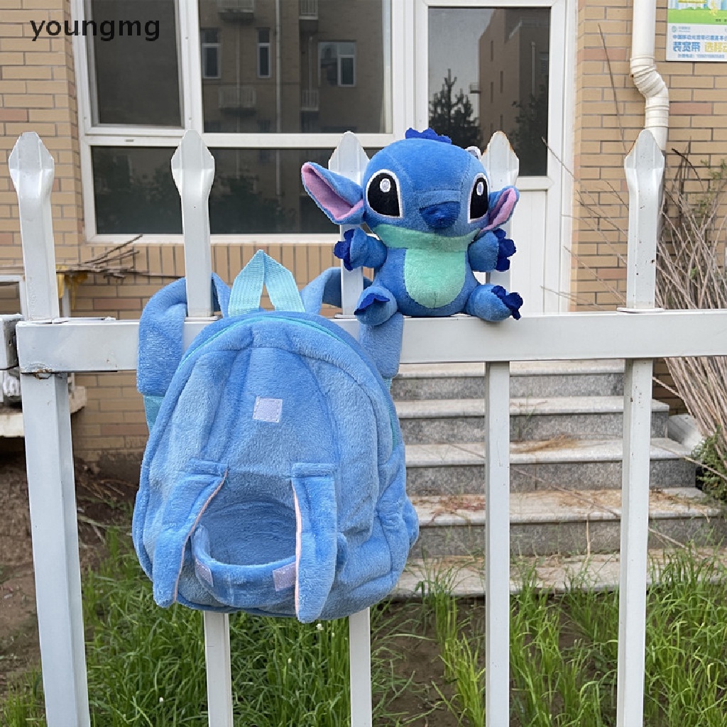 Youngmg * Ba Lô Đi Học Bằng Lông Nhung Nhân Vật Hoạt Hình Stitch Disney Thời Trang Làm Quà Tặng Cho Bé V