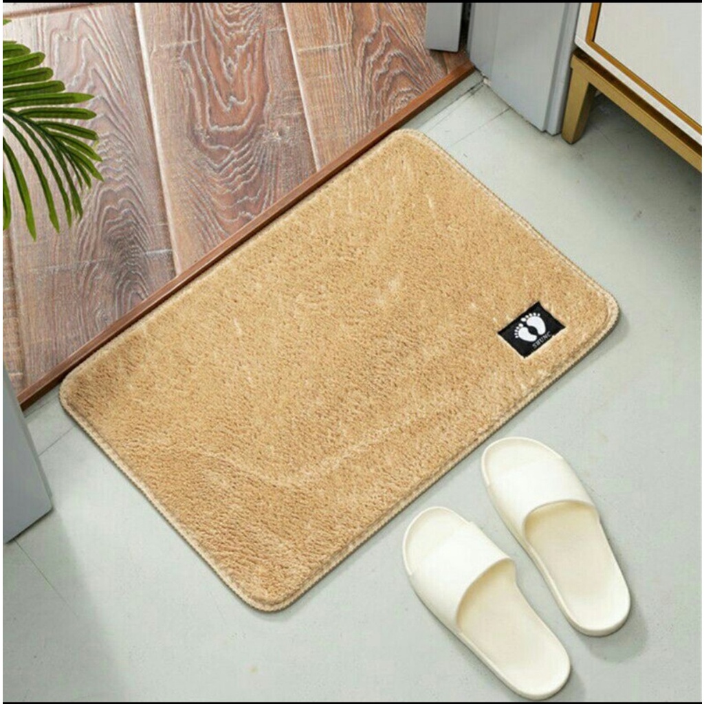 Thảm Lau Chùi Chân ,Thảm Trải Sàn Cao Cấp Mền Mịn Sang Trọng Thấm Hút Nước Tốt Kích Thước 40*60