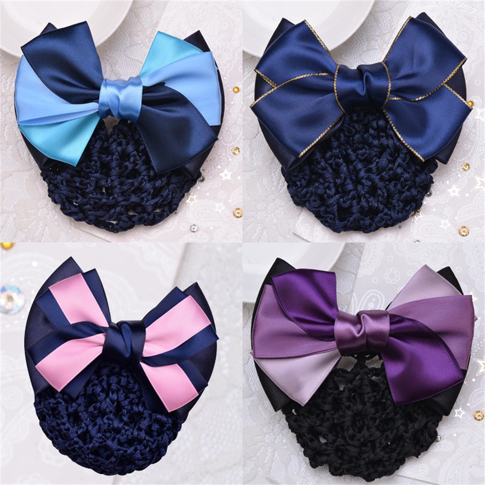 Kẹp Tóc Nơ Đôi Ruy Băng Thanh Lịch Thời Trang Cho Nữ