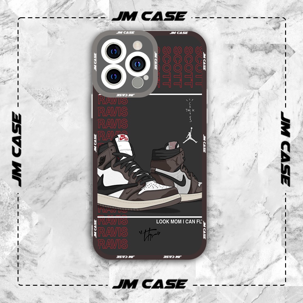 Ốp lưng iphone samsung xiaomi oppo cạnh vuông JMCase nikke Jordan Sneaker Fashion Brand Thời Trang