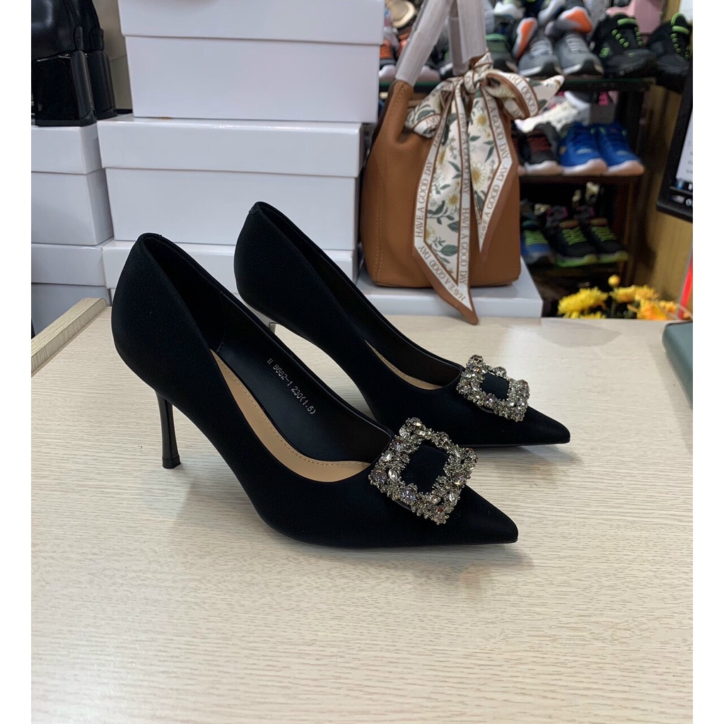 Giầy Cao Gót Nữ Da Thật Gót Đũa Cao 7cm Hàng QCCC