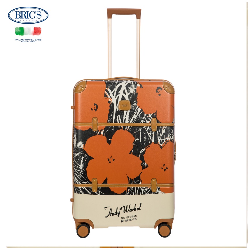 Vali kéo du lịch BRIC’S x Andy Warhol – Fiore Arancio size 21/27/30" siêu bền, dễ lau chùi, chống thấm nước