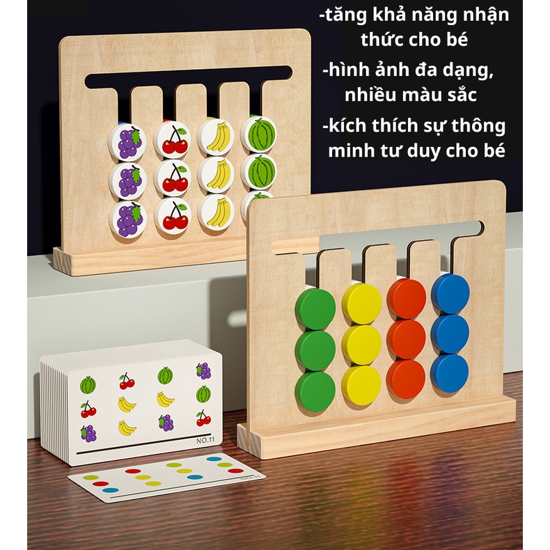 Đồ chơi xếp hình gỗ thông minh cho bé giúp bé phát triển trí thông minh tăng khả năng nhận thức và tư duy logic