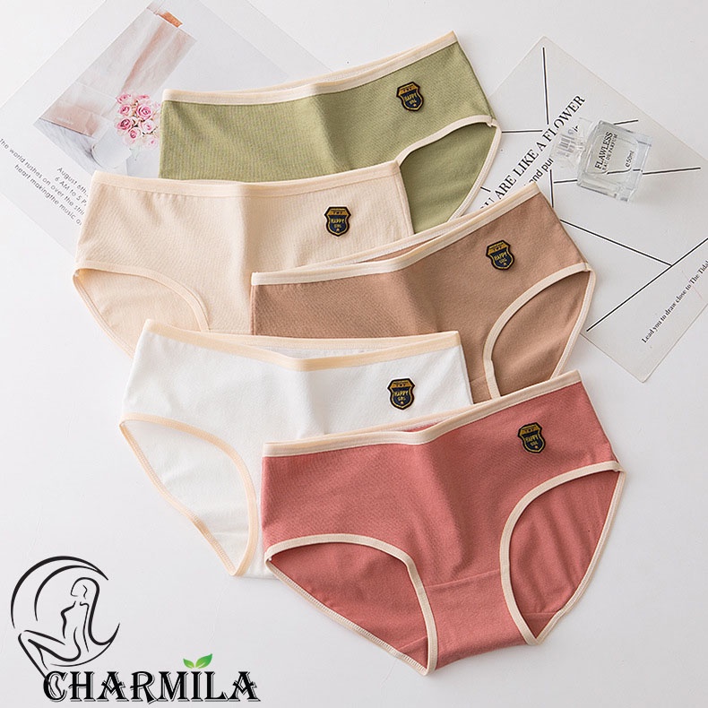 Quần lót nữ Charmila cotton nhiều màu dễ thương siêu co dãn mã QL16