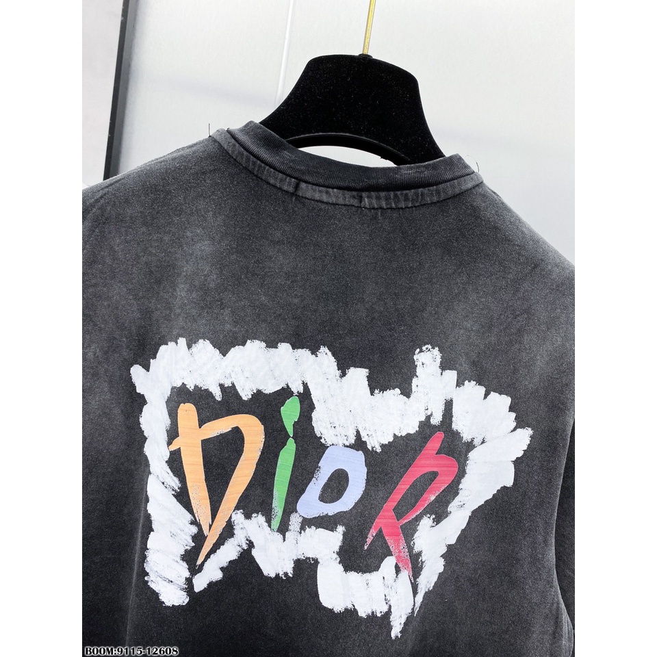 Áo Phông Nam Đen Loang In Chữ DIO Màu Vải Mềm Mịn - Áo Thun Nam Loang Xám Phối Đồ Cực Đẹp