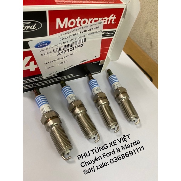 Bugi đánh lửa chính hãng cho xe Ford EcoSport 1.5, Fiesta 1.6, Focus 2.0