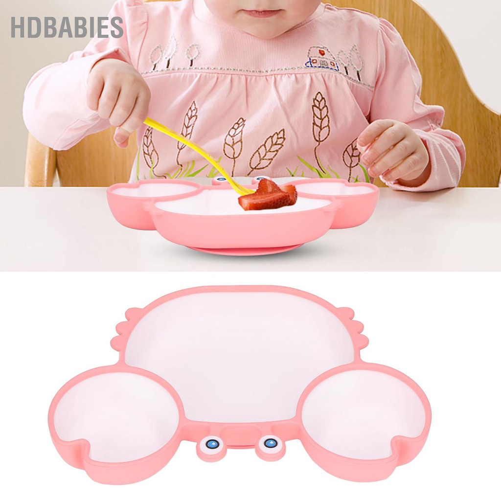 HDbabies Tấm hút càng cua với cốc Đế silicone chia tấm Dễ dàng múc Thân thiện môi trường cho hầu hết các bàn Ghế cao