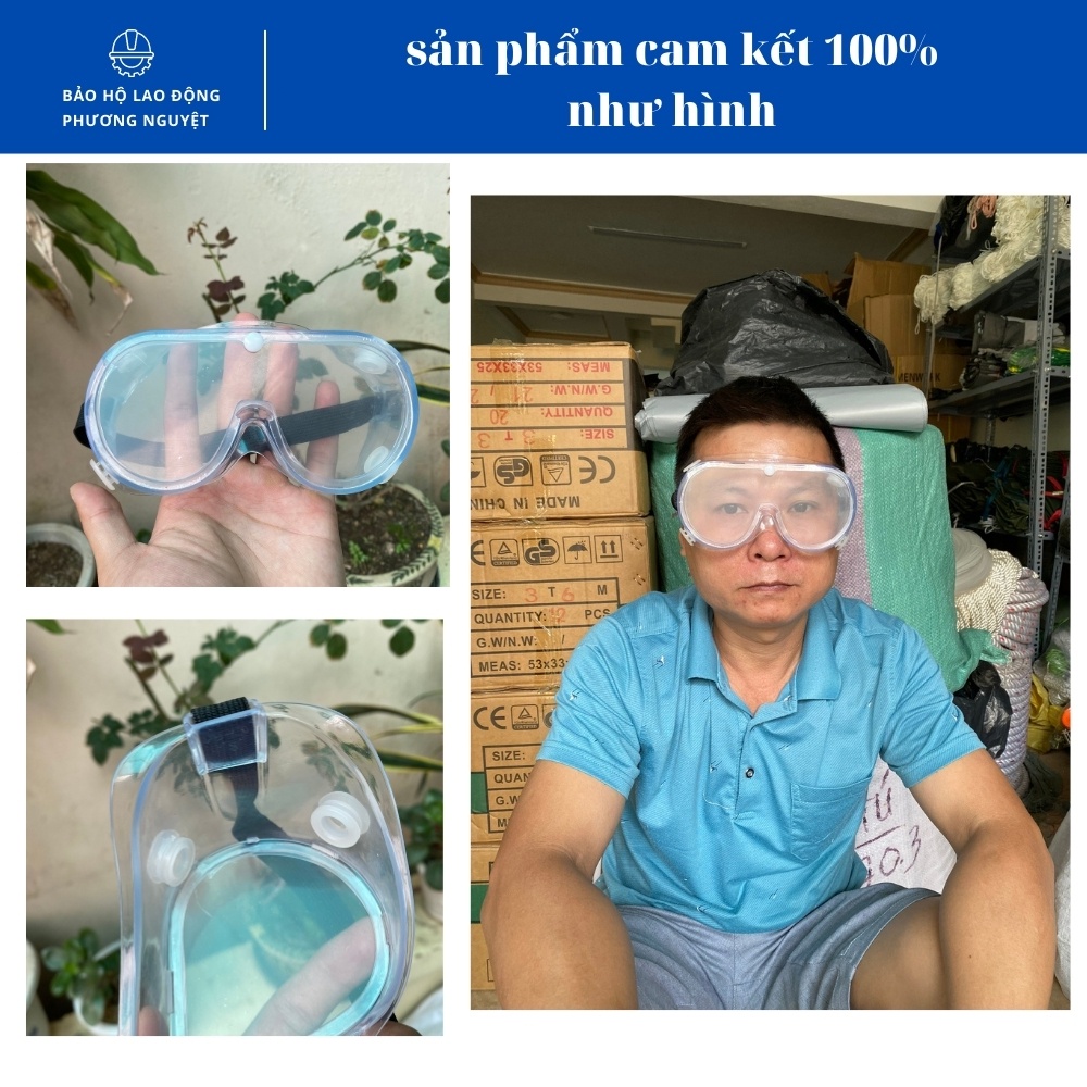 Kính bảo vệ mắt phòng thí nghiệm, chống tia UV, chống bụi chắn gió, chống hấp hơi nước