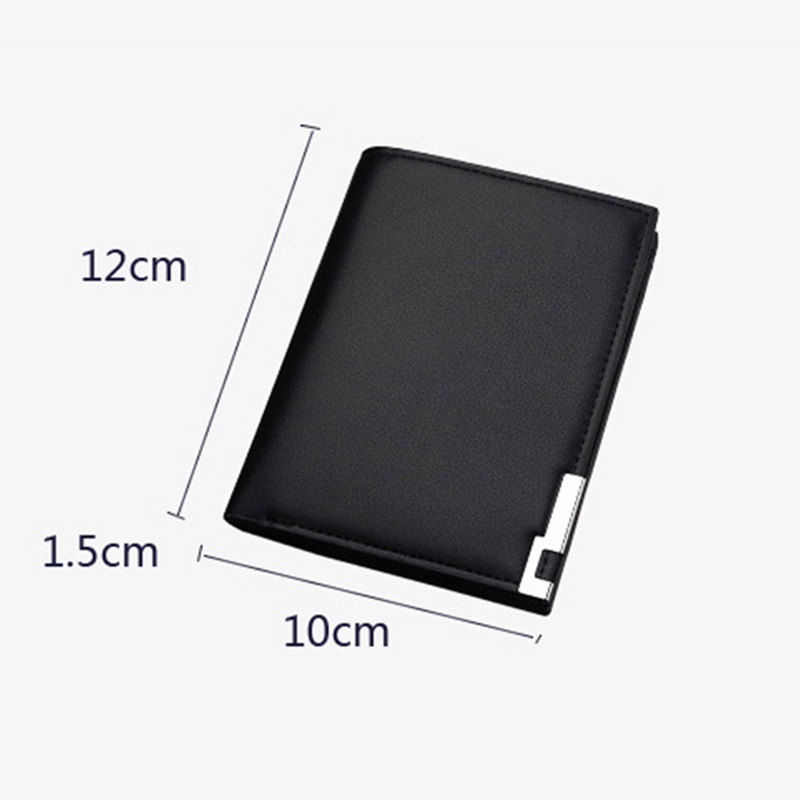 Ví nam mini kiểu đứng bóp nam nhiều ngăn da PU cao cấp D622 màu nâu, màu đen full hộp quà tặng ý nghĩa