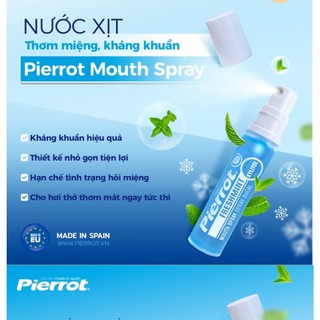 Nước Xịt Thơm Miệng Diệt Khuẩn Pierrot 10ml