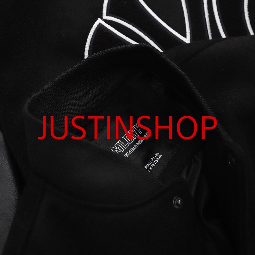 Áo Khoác Bomber MLB NY, Áo Khoác Varsity nam nữ unisex - JUSTINSHOP