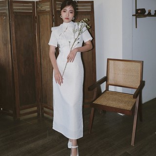 Sườn xám thắt nơ INTO.EIGHT thiết kế (Mai Dress)