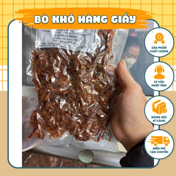Bò khô sợi ướt loại đặc biệt 22 hàng giấy - Gói 200g/500g