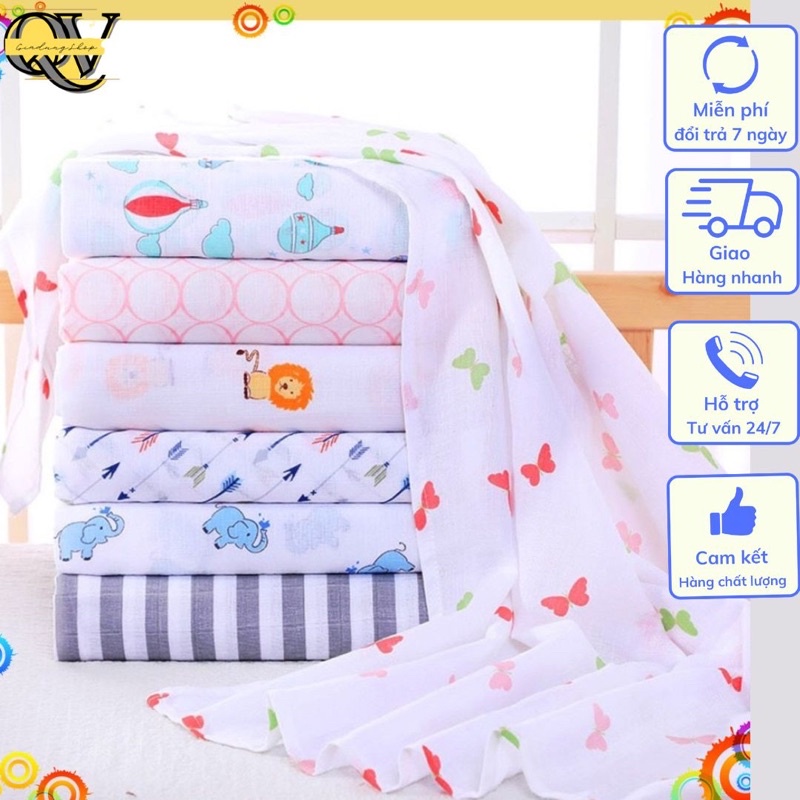 Khăn xô trẻ em 100% Cotton (120 x 120 cm)