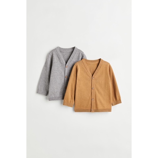 Set 2 áo len cardigans HM auth cho bé
