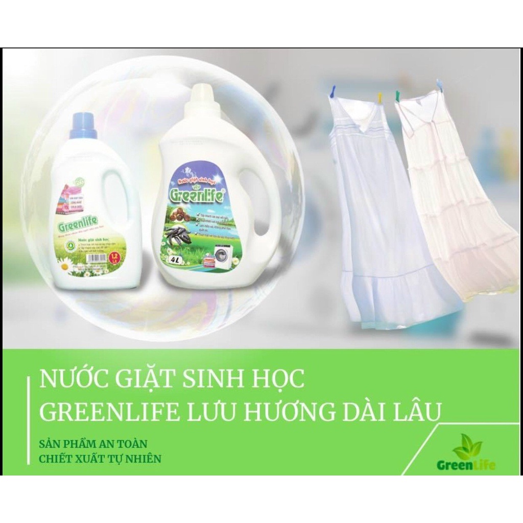 Nước giặt quần áo sinh học greenlife phù hợp cho giặt tay và các loại máy - ảnh sản phẩm 3
