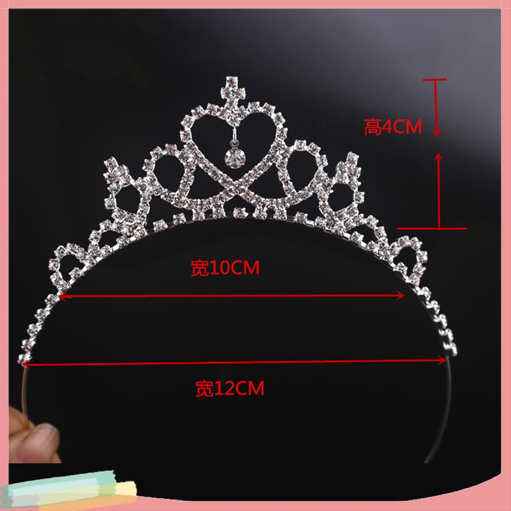 Băng Đô Cài Tóc Hình Vương Miện Đính Đá Xinh Xắn Cho Bé Gái