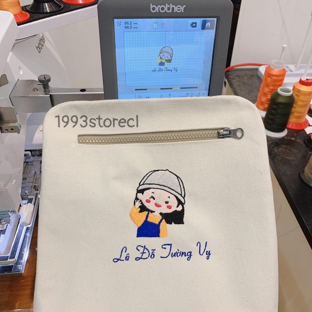 Balo thêu theo yêu cầu cho bé trai - bé gái đi học xinh xắn đáng yêu size 25x25cm