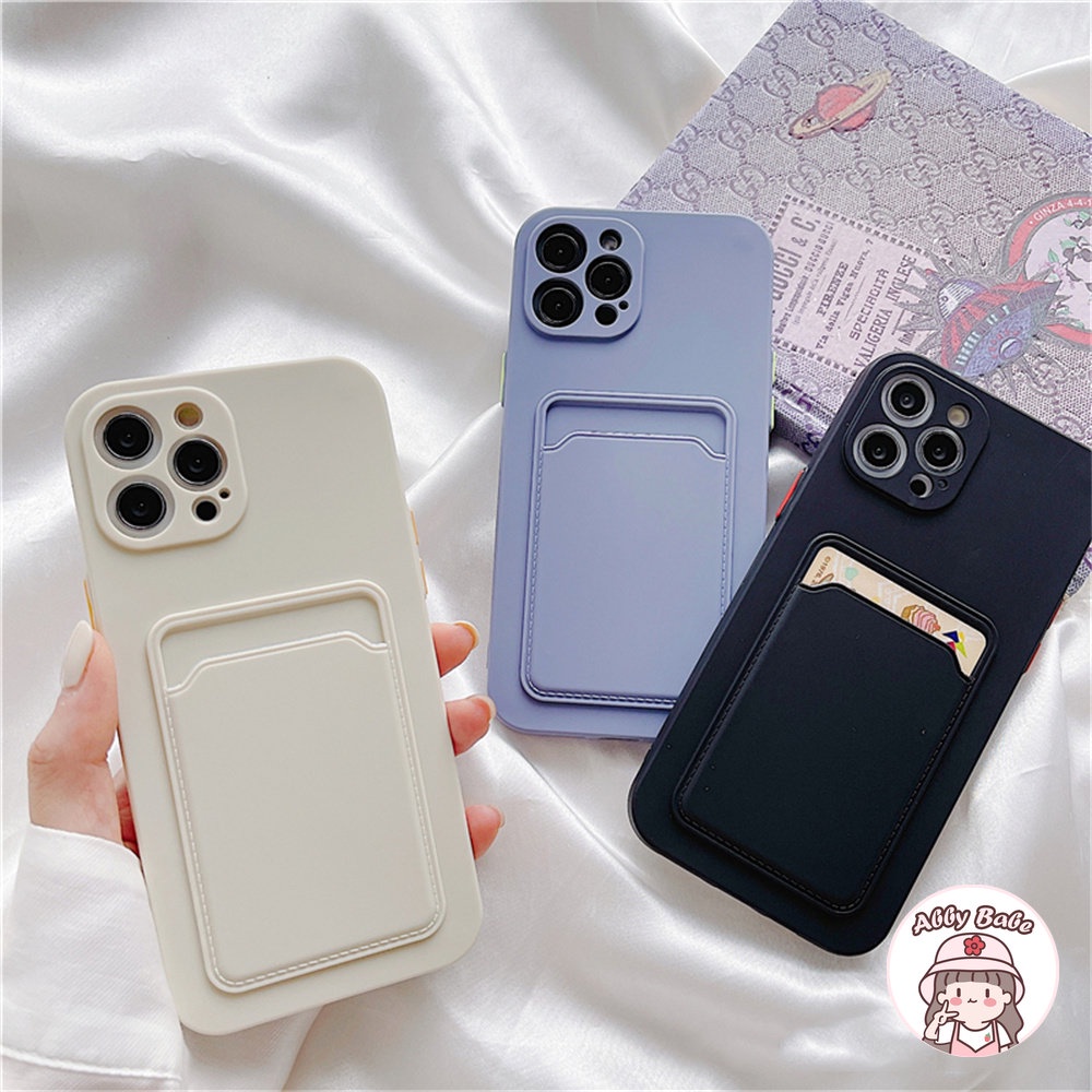 Ốp Điện Thoại TPU Mềm Chống Sốc Dạng Ví Đựng Thẻ Cho IPhone 14 Pro Max 11 7Plus 13 12 11 Pro Max X XS XR