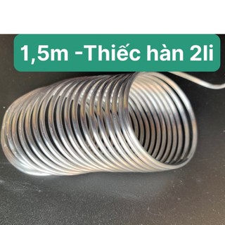 Thiếc hàn 2 li - Sợi dài 1.5m - Nhẹ lửa lõi có nhựa thông - Thiếc hàn 2mm