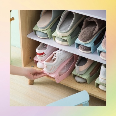 Giá đựng giày đơn giản có thể tháo rời và kết hợp hai lớp