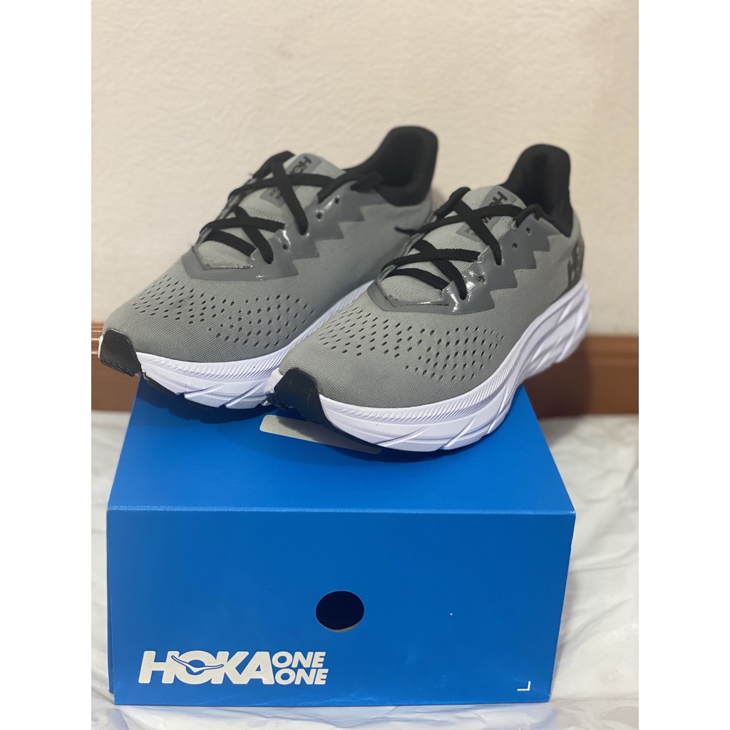 Giày Thể Thao HOKA Màu Xám Xanh  Giay Chạy Bộ Dành Cho Cả Nam Và Nữ