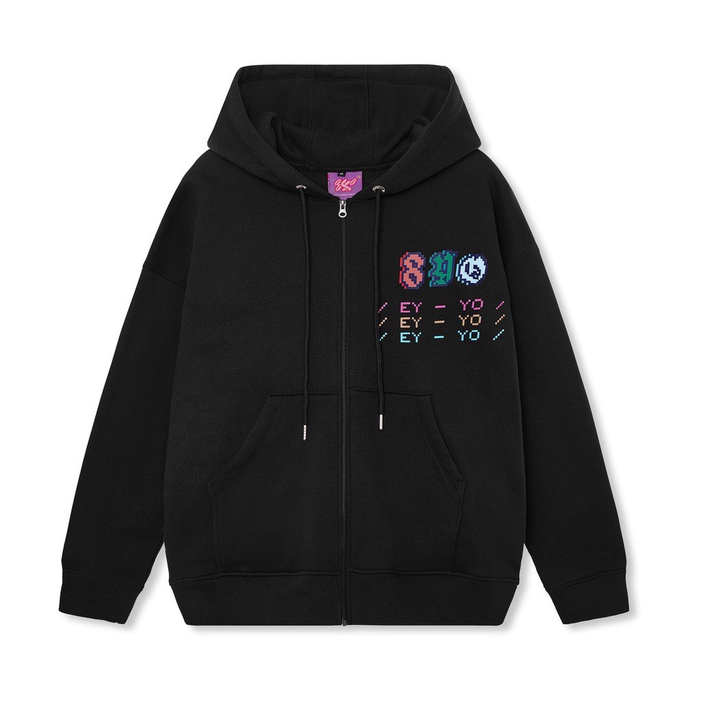 Áo Hoodie Zip 8YO Mũ Trùm 2 Lớp Form Unisex Vải Nỉ Bông Cotton , Áo Khoác Nỉ Form Rộng Nam Nữ