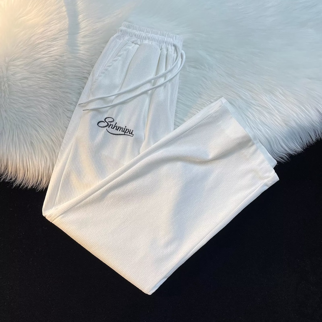 Quần Dài Lưng Thun Co Giãn Phong Cách hip hop Đường Phố Nhật Bản