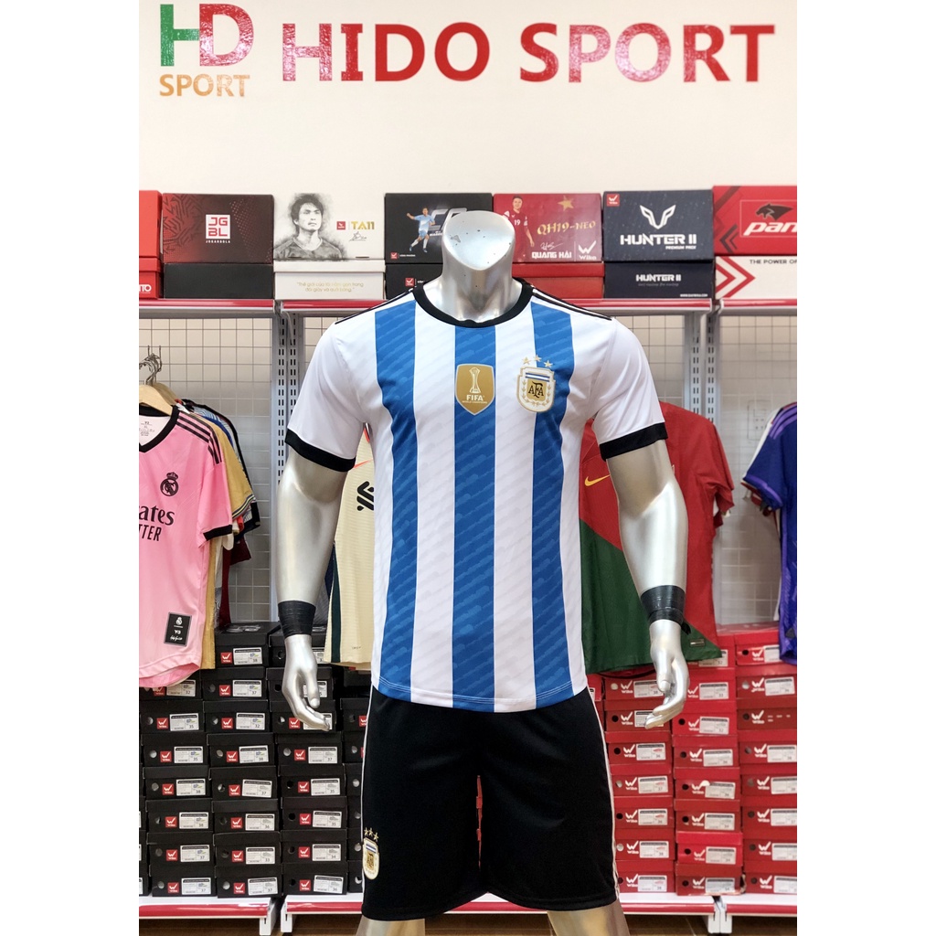 Quần áo Argentina 3 sao vô địch W.C 2022 CÓ IN tên số