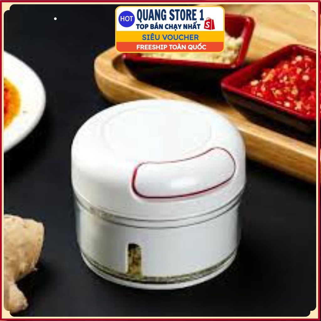 Sẵn hàng Máy say tỏi cầm tay mini .