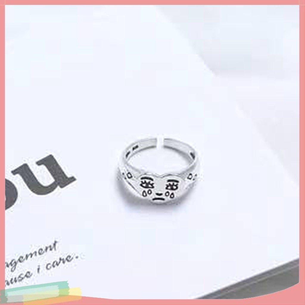 Nhẫn hợp kim hình trái tim đính đá xinh xắn cho nữ