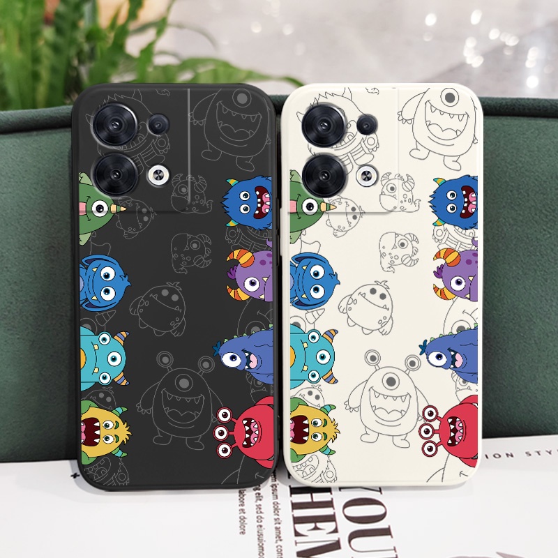 Ốp Điện Thoại Silicon Dẻo In Hình Quái Vật Cho OPPO Reno 8 Pro 8T T 8Z Z 7Z 6 5 5G