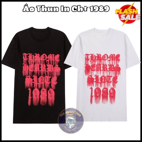 Áo Thun In Chữ Chảy 1989 - Áo Thun Hot Trend