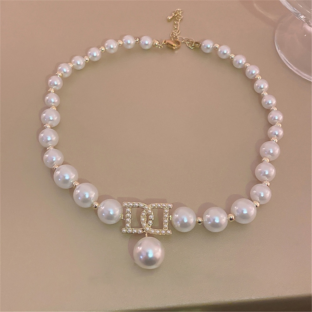 Vòng Cổ Choker Phối Hạt Ngọc Trai Sang Trọng Cho Nữ