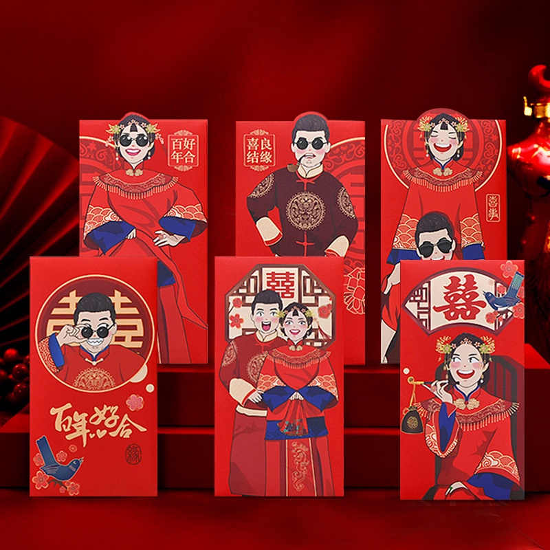 Bao Lì Xì Đỏ Phong Cách Trung Hoa Truyền Thống Angpao