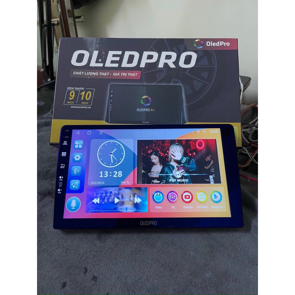 Màn Hình DVD Android Oled Pro A5 New Toyota Avanza, Veloz, Raize 2022, 10icnh kèm dưỡng giắc nguồn zin theo xe