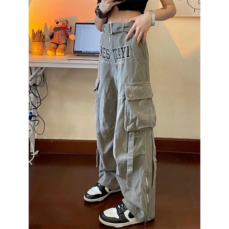 |Sẵn| Quần ống rộng Túi Hộp Phong Cách Hiphop♥️ HÀNG HOT ♥️ Quần siêu cá tính chất dày dặn xịn xò | BigBuy360 - bigbuy360.vn