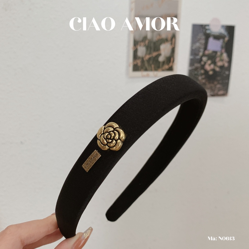 Cài tóc nữ xốp bản dày Lovedays sang trọng thanh lịch Trang sức Ciao Amor - CT0613