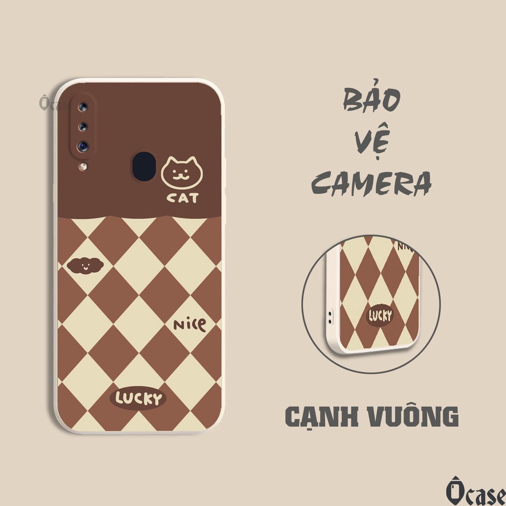 Ốp lưng Samsung A20s / M30 in hình Mèo và Vịt vàng cạnh viền vuông có bảo vệ camera