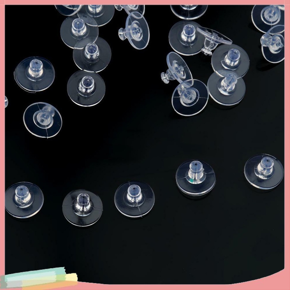 Set 100 miếng silicon dạng đuôi bông tai chống bít lỗ tiện lợi