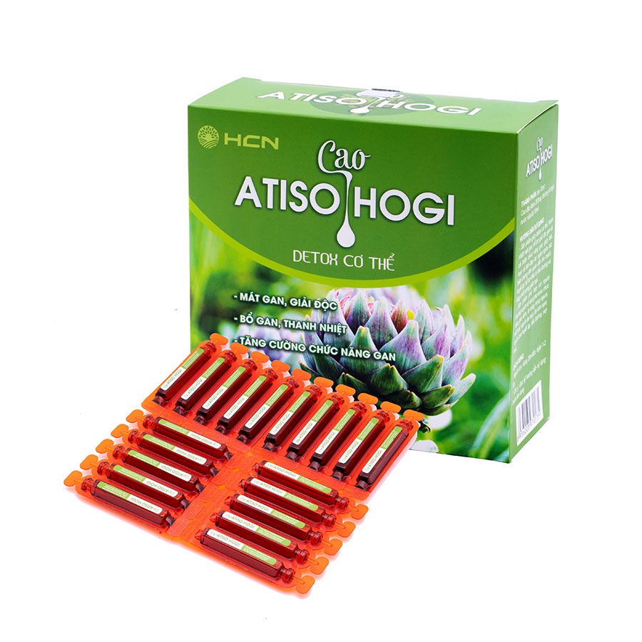 Cao Atiso Hogi Thanh Lọc Cơ Thể, Làm Đẹp Da, Hỗ Trợ Tiêu Hóa Hộp 4 Vỉ x 5 Ống 10ml