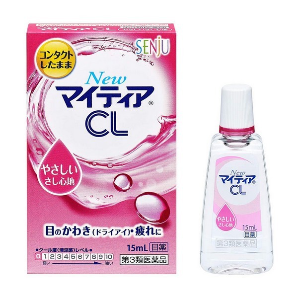 Nước Nhỏ Mắt Cho Kính áp Tròng Senju New Mytear CL Pink 15ml Made in Japan