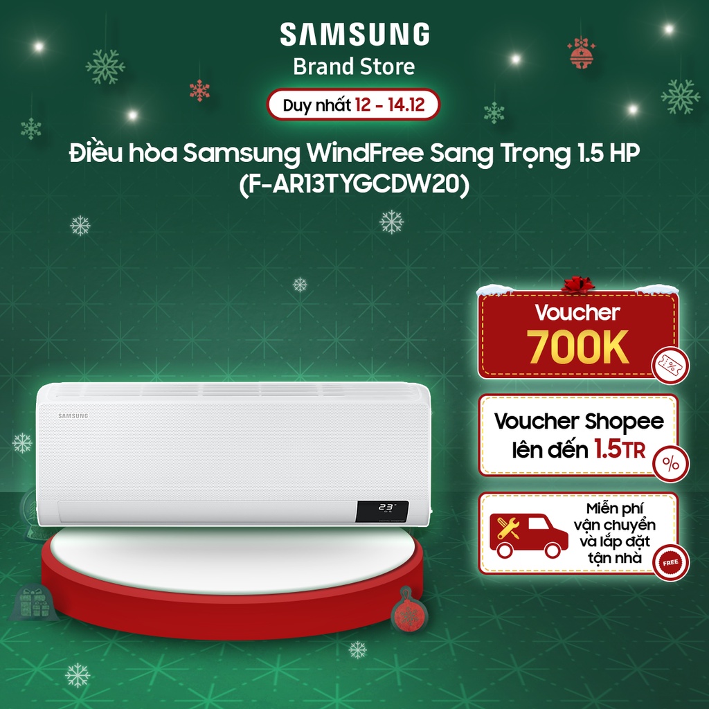 Điều hòa Samsung WindFree Sang Trọng 1.5 HP (AR13TYGCDWKNSV)