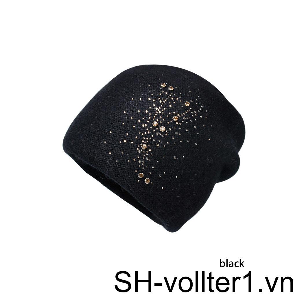 Mũ Beanie Đính Đinh Tán Thoải Mái Thoáng Khí Thời Trang Thu Đông