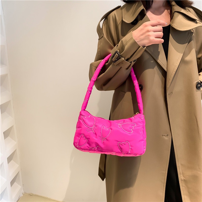 Túi Xách Cotton Nylon Thêu Họa Tiết Thời Trang Mới 2022 Cho Nữ