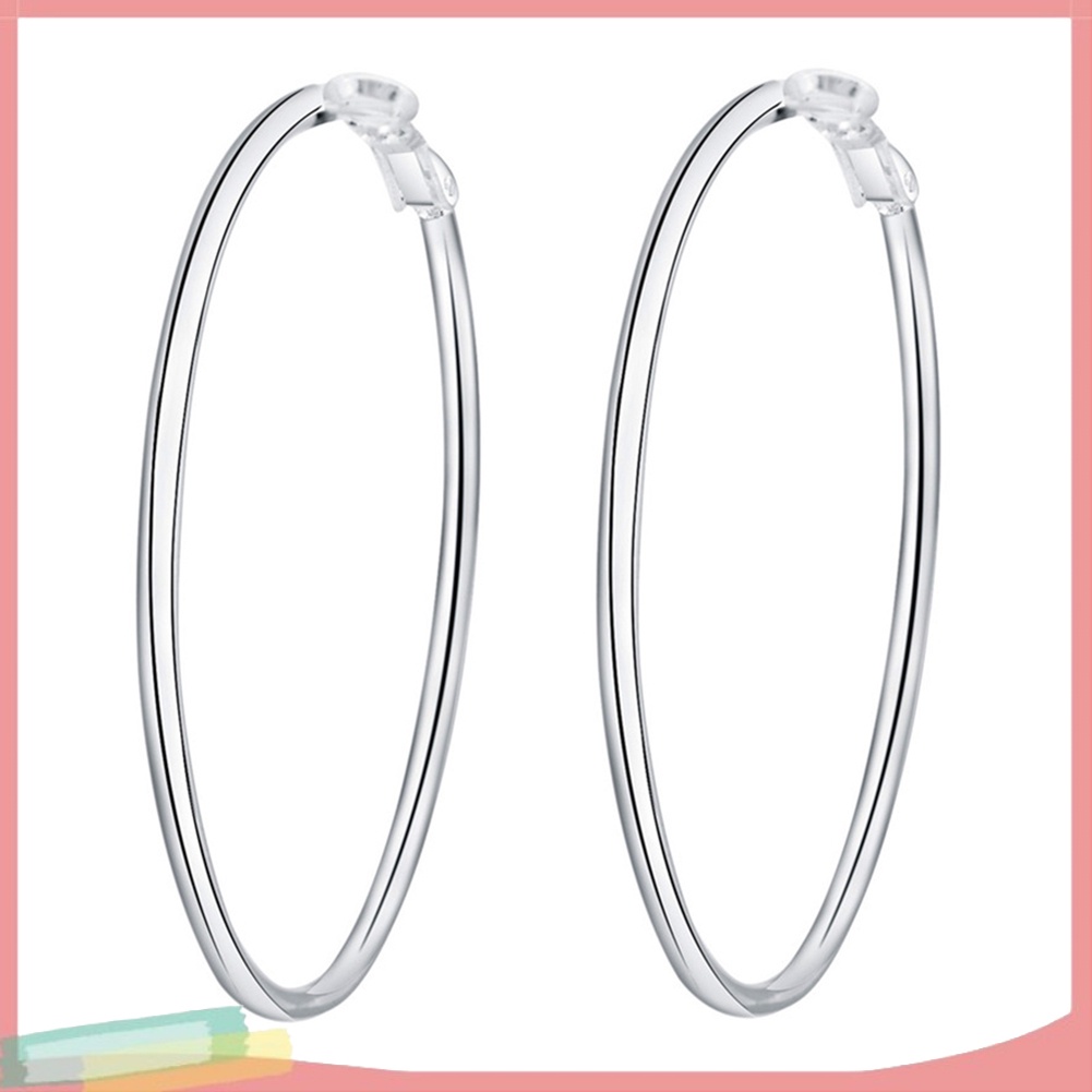 Đôi khuyên tai hình vòng tròn 5cm-8cm thời trang cho nữ